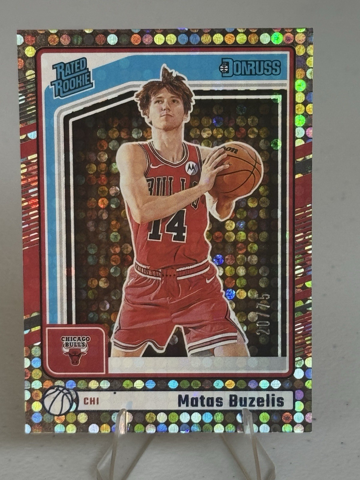 2024-25 Panini Donruss - Rated Rookie Matas Buzelis #240 Disco (RC) 20/75