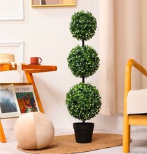 New Faux 35" Adorable Bunny Topiary For Living Room, Nursery, Foyer, Or Yard 