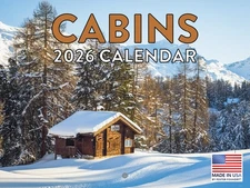 Cabin Calendar 2026 Monthly Wall Calender 12 Month