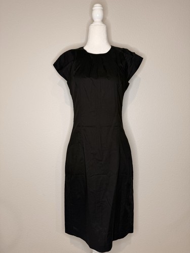 Helmut Lang, Abito tubino vintage HELMUT LANG New York nero manica ad aletta minimalista US 6