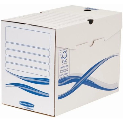 25-500x Fellowes BANKERS BOX Basic Archiv-Schachtel, blau, (B)150 mm