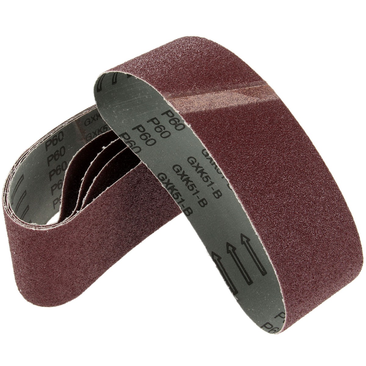 Lot De 10 Bandes Abrasives SATC 75x457 Mm - Grain P180 - Tissu - Pour Ponceuse