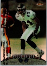 1998 Topps Finest Refractor (w/ peel) #41 Bobby Taylor Philadelphia Eagles