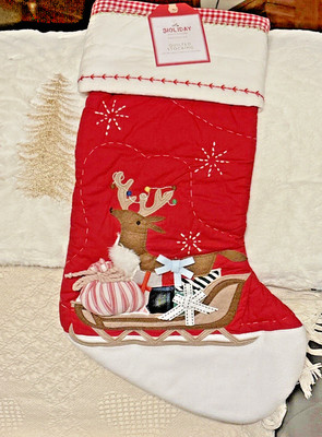 Pottery Barn Holiday Christmas stocking Reindeer gift Party school Grinch Disney