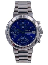 Seiko Chrono Quartz 36Mm S895Bl Steel VINTAGE Discounted New