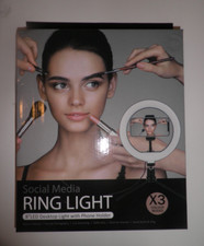 8" LED Selfie Ring Light W/ Tripod Phone Holder Stand For Makeup Social Media