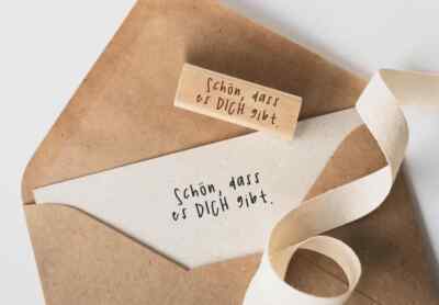 Schön, dass es dich gibt Stempel, Geburtstag Stempel, Liebe Grüße, Karte Stempel