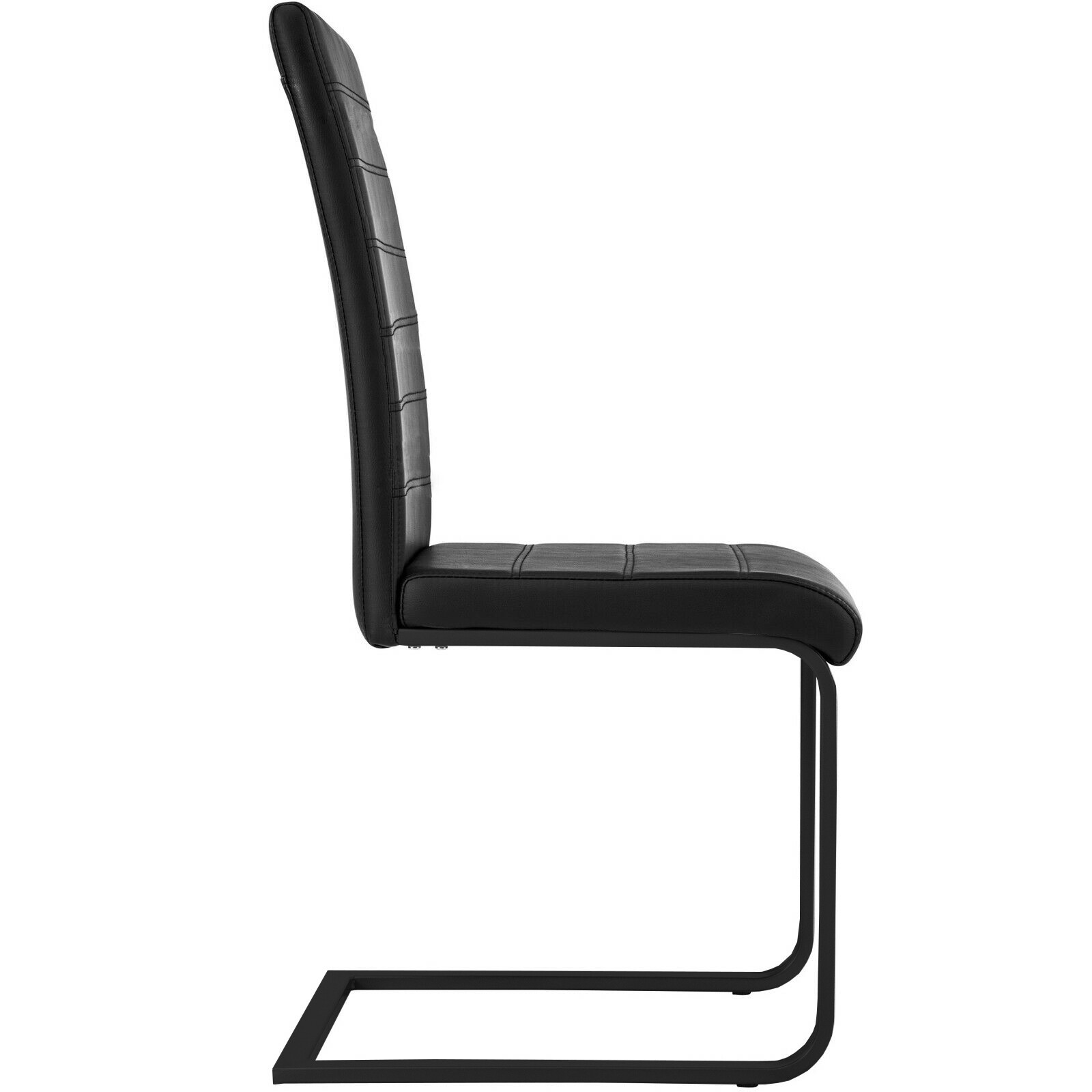 4er Set Freischwinger Stoff Esszimmerstuhl Schwingstuhl Küchenstuhl