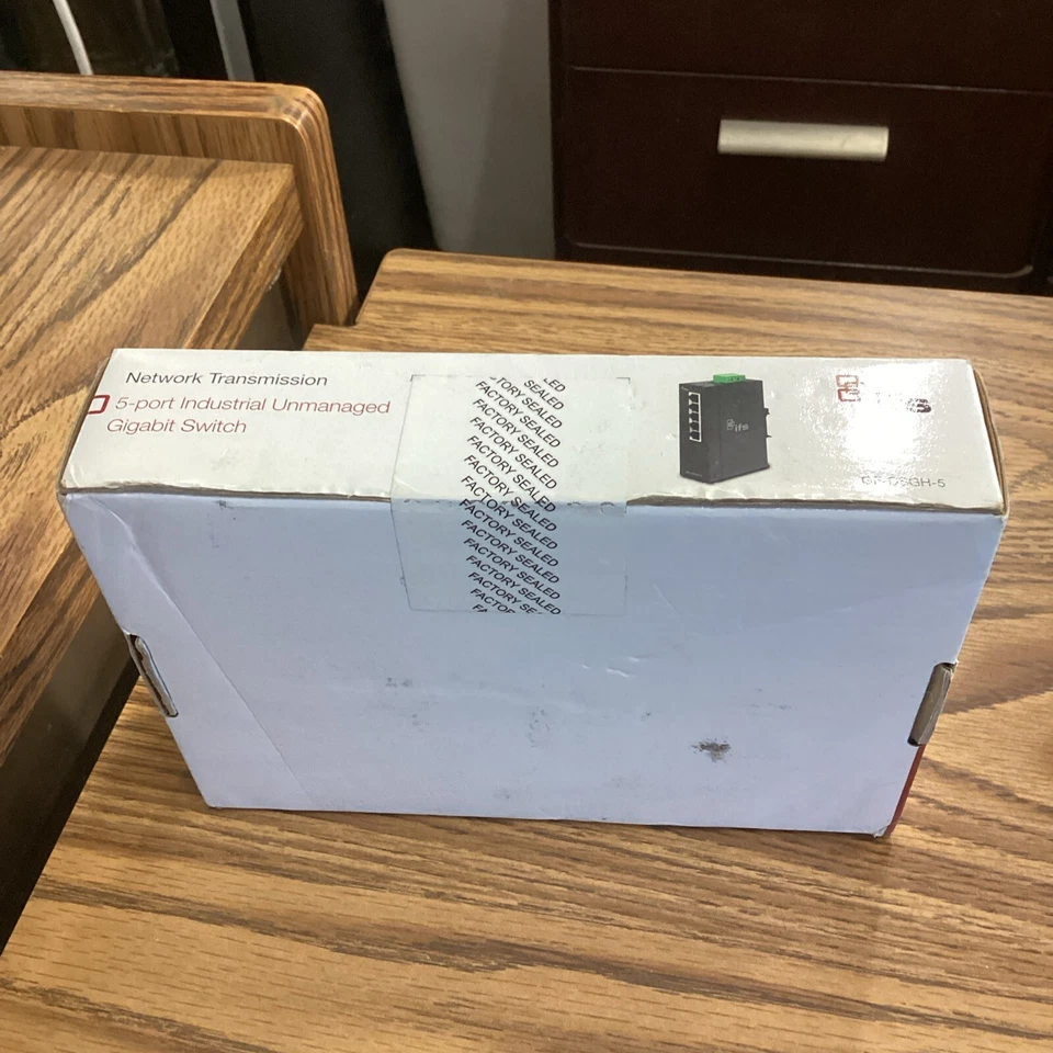 Interlogix GE-DSGH 5-Port Unmanaged Industrial Gigabit Switch  10/100/1000Mbps🟠 - Image 3 of 4