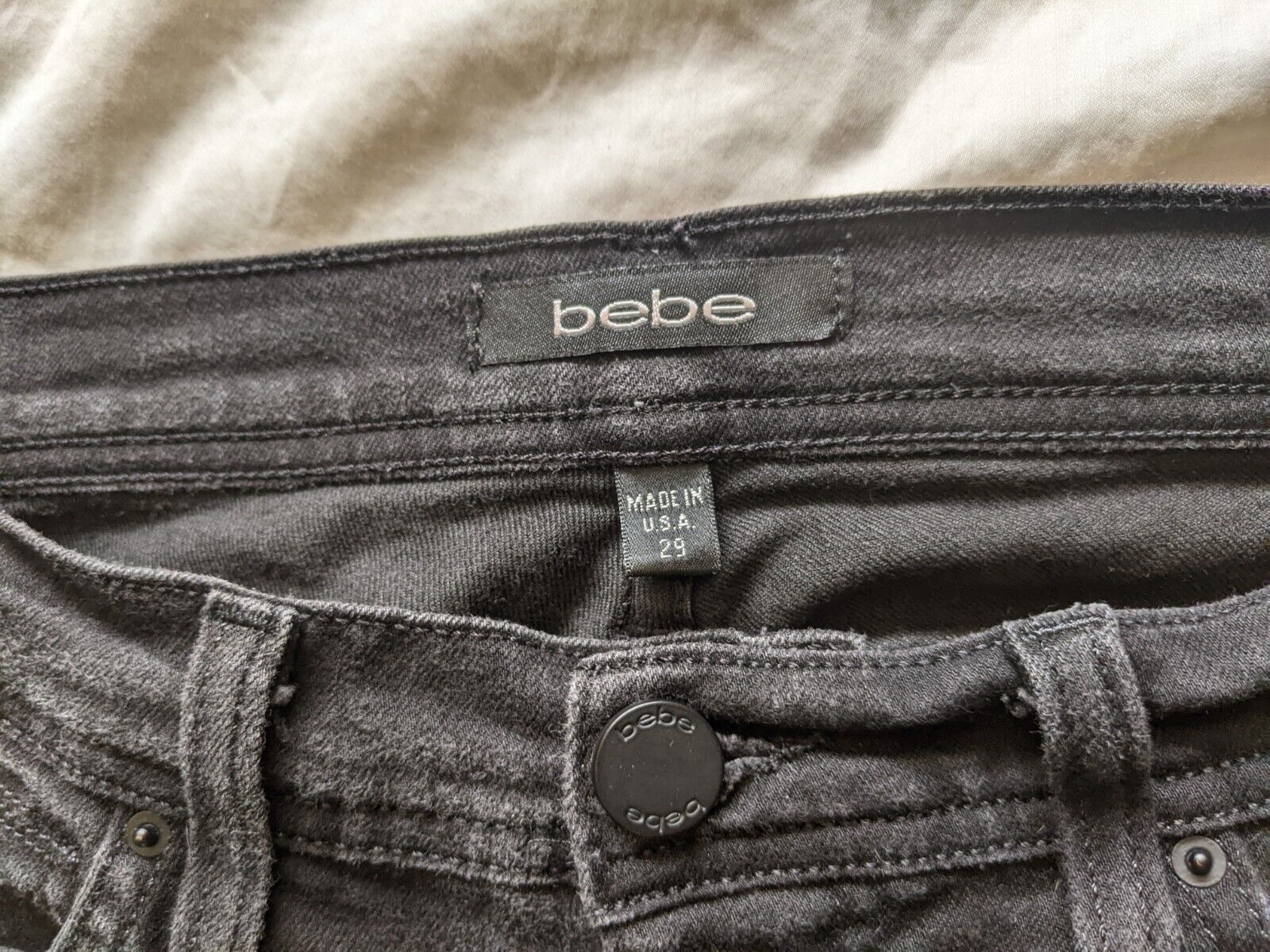 BEBE JEANS FOR WOMEN -PREOWNED- SIZE 29 - BLACK - image 10