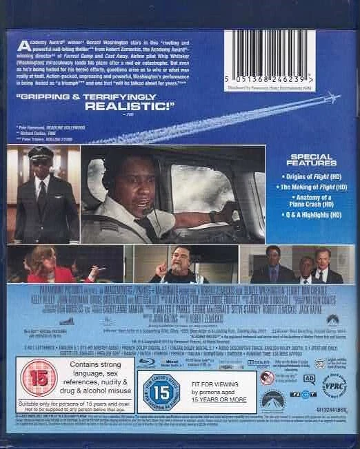 Flight [Blu-ray] [2012] , Denzel Washington  [Region Free] - Image 4 of 4