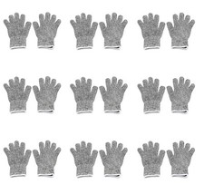 9 par rękawic dziecięcych odpornych na przecięcia XS 8-12 lat Wysoka wydajność Poziom 5 Shutz Foo