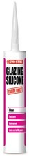 Evo-Stik Interior Exterior Window Door Frame Glazing Silicone Sealant - Clear
