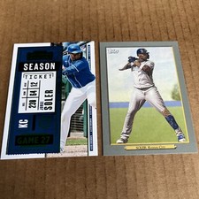 JORGE SOLER RC 2020 Contenders GREEN #41 & Turkey Red #TR43 Royals Cards (c9)