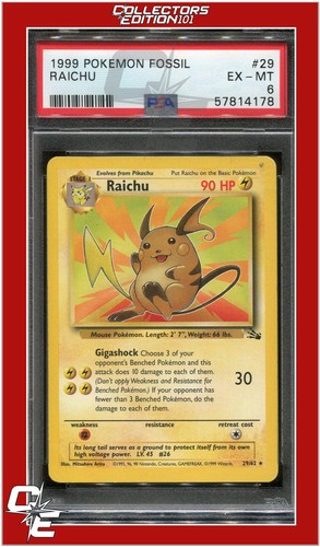 Raichu (Unlimited) graded PSA 6 for sale on eBay