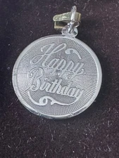 Rembrandt Sterling Silver Happy Birthday Charm #2664