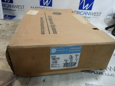#ad 1 NEW FROM CASE GE THQL2150 2 pole 50 amp 120 240v Plug in THQL Circuit Breaker $22.00
