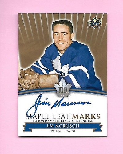 2017-18 TORONTO MAPLE LEAFS CENTENNIAL LEAF MARKS AUTOGRAPH & AKA CARD SEE LIST - Picture 40 of 91