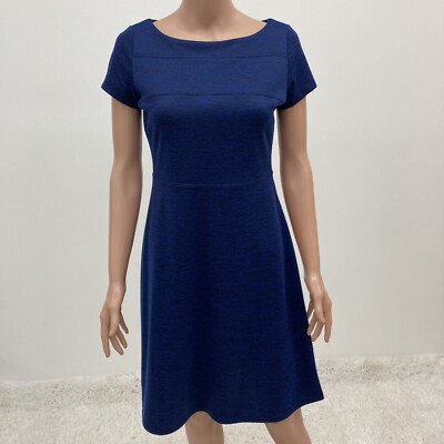 Ivanka Trump Blue Black Knit Dress Empire Waist Short Sleeve Size 4 | eBay Ivanka Trump Blue Black Knit Dress Empire Waist Short Sleeve Size 4 | eBay