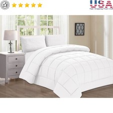 Down Alternative Comforter Plush Hypoallergenic All Season Breathable Full Queen