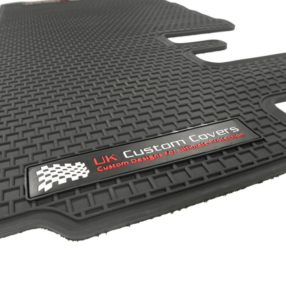 VW TRANSPORTER T5/T5.1 KOMBI 2ND ROW RUBBER FLOOR MATS BLACK (20032015