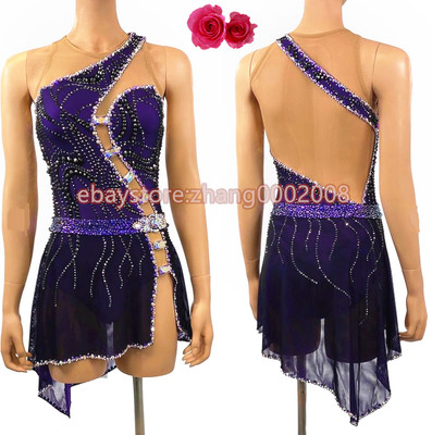 Ice Skating Dress.Figure Skating Competition Dress.Twirling Baton Dance Custom