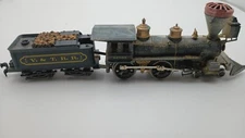 Vintage Pocher HO  Genoa 4-4-0 Steam Locomotive With Tender V & T.R.R. Runs