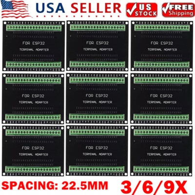 3/6/9Pcs For ESP32 GPIO ESP32S Breakout Board Development Board ESP-WROOM-32 USA