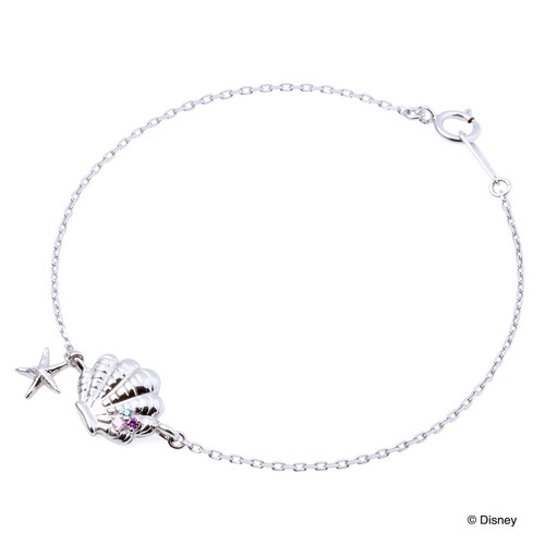 Disney The Little Mermaid Disney Princess Ariel/Silver Bracelet DI-SBR800CB 17cm - Picture 8 of 8