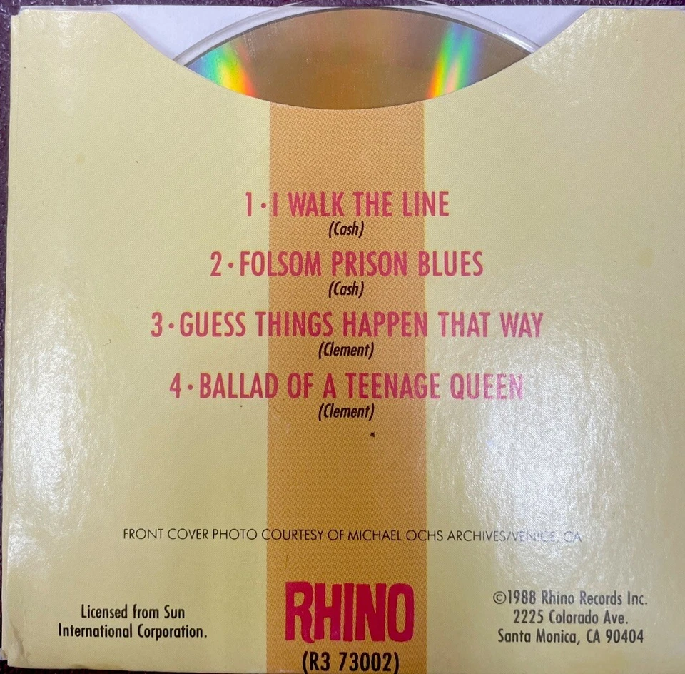 Johnny Cash - Lil' Bit Of Gold, 3" CD Mini Album 1988 Rhino Records, R3 73002 Foto 2 de 4