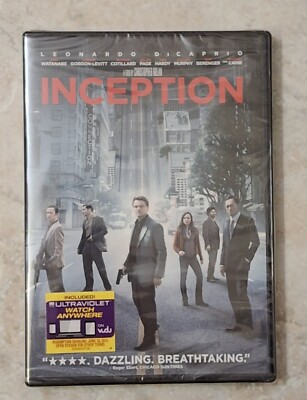 Inception DVD Leonardo Dicaprio, Tom Hardy, Tom Berenger New Sealed 