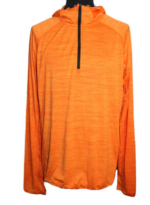 HERREN LANGARMSHIRT ORANGE MEILAN RUKKA LAUFSHIRT SPORTSHIRT 979812 KAPUZE  XXL
