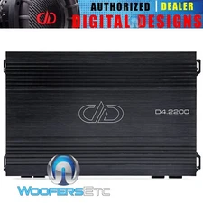 OPEN BOX DD AUDIO D4.2200 4-CHANNEL SUPER AMP 2200W RMS COMPONENT AMPLIFIER