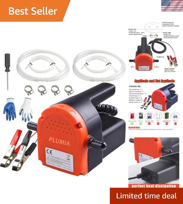 #ad 12V 100W Oil Change Pump Extractor for Trucks Cars amp; Boats Easy and Efficient $46.39