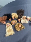 Barbie Doll Heads OOAK Or Custom 1970s-1980s Vintage Lot Of 9 Skipper Teresa ++