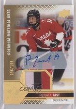 2022 Team Canada Juniors Premium Signatures /199 Renata Fast #68 Patch Auto 16oq