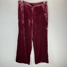 NWT J. Crew Pull On Peyton Velvet Pants Red 14T