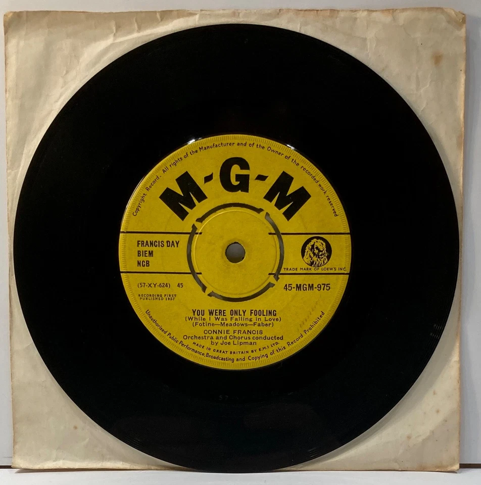 Connie Francis Who’s Sorry Now 1957 MGM 45 - Image 2 of 2