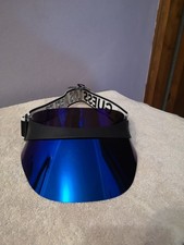GUESS los Angeles Sun Visor Hat, Brand New, Adult Size, Black & Blue
