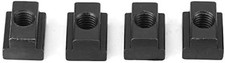 4PC Set T-Slot Nut Black Oxide Finish 3/8-16 Threads Table Slot 1/2
