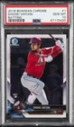 2018 BOWMAN CHROME #1 SHOHEI OHTANI ROOKIE RC PSA 10