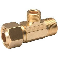 B&K Industries 993-018NL Red Brass Tee