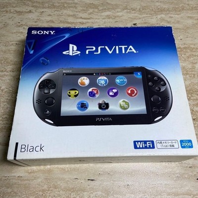 Sony PS Vita PCH-2000 Schwarz Spielekonsole OVP 8GB Speicherkarte 7051