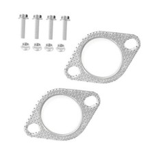 2Pcs Car Exhaust Gasket, 2 Inch 2-Bolt Exhaust Flange Gasket, Sealing Exhaust