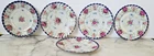 Vtg Signed Hand Painted Nippon Plates Cobalt Blue Rim Floral Roses Gold