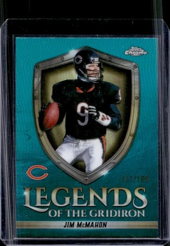2025 Topps Chrome Jim McMahon Aqua Refractor (RAW)
