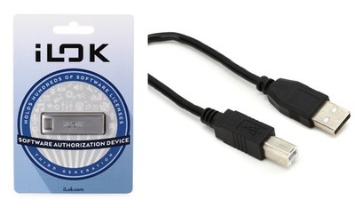 PACE iLok USB-A (3rd Generation) + Hosa USB-205AB