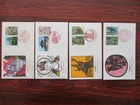 Japan Stamp First Day Cover The World Heritage Series 4 Covers 1994～1995