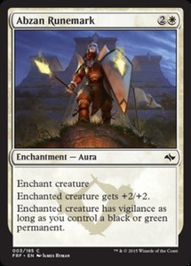 Abzan Runemark 003/185 Fate Reforged Common