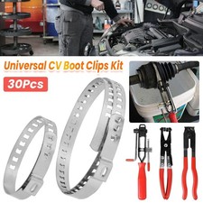 30PCS Universal CV Boot Clips Large & Small Kit 3PCS CV Joint Boot Clamp Pliers